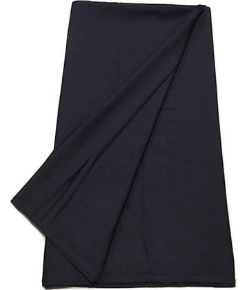 Makhanchor Black 100 Percent Cotton Unstitched Shirt pc Single