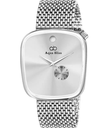 AQUA BLISS - Silver Stainless Steel Chronograph Men's Watch