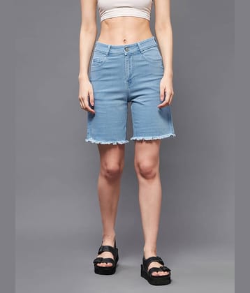 Miss Chase Denim Hot Pants - Blue