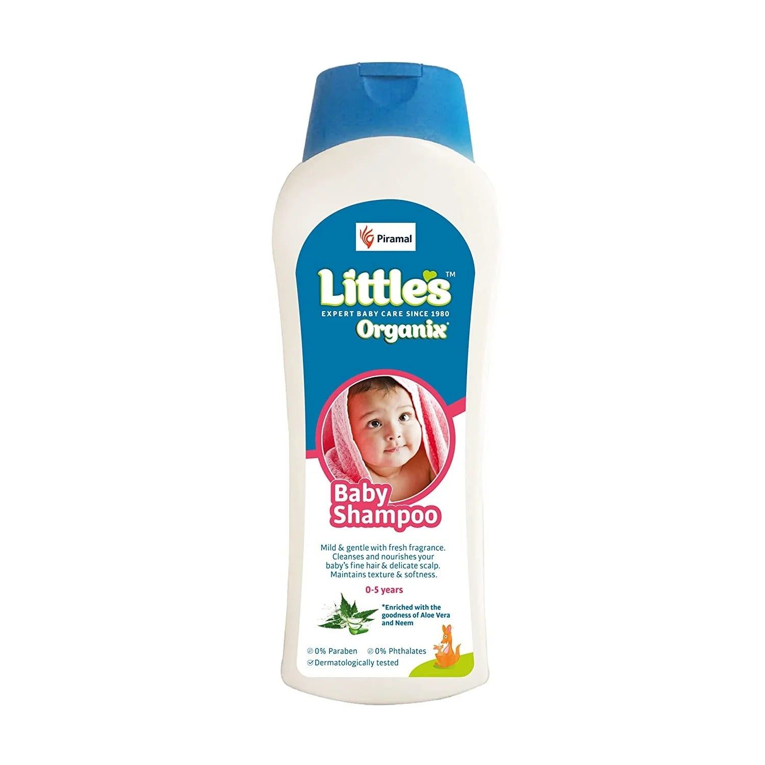 Little's Organix Baby Shampoo  Contains Organic Aloevera And Neem Extract-400gm