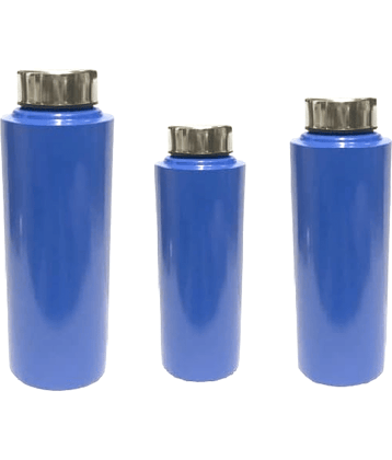 Dynore Fridge Bottle Navy Blue Steel Water Bottle 900 mL ( Set of 3 )
