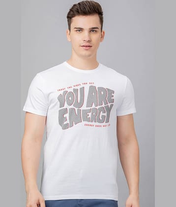 Globus - White Cotton Regular Fit Men's T-Shirt ( Pack of 1 )