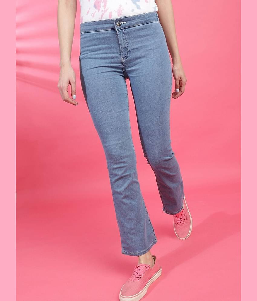 Freehand - Blue Cotton Blend Bootcut Women's Jeans ( Pack of 1 )