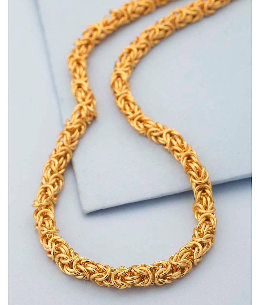 FASHION FRILL - Gold Plated Chain ( Pack of 1 )