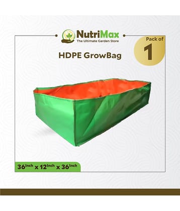 Nutrimax 200 GSM HDPE Grow Bags 36X36X12 inch Pack of 1 Outdoor Plant Bag