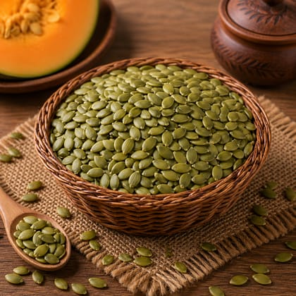 Natural Pumpkin Seeds (250g) | Rich in Protein & Fiber | Healthy Snacking & Baking