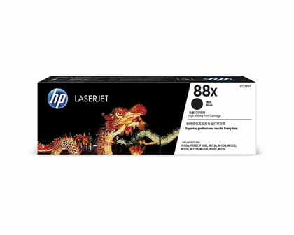 HP 88X Toner Cartridge, Black, High Capacity