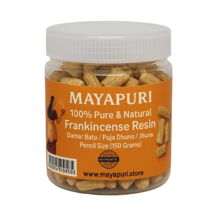 MAYAPURI Pure & Natural Pencil Dhuno from Sal Tree Resin Traditional Dhoona for Puja, Havan & Meditation (150g Pack Original) MAYAPURI Pure & Natural Pencil Dhuno from Sal Tree Resin Traditional Dhoona for Puja, Havan & Meditation (150g Pack Original)