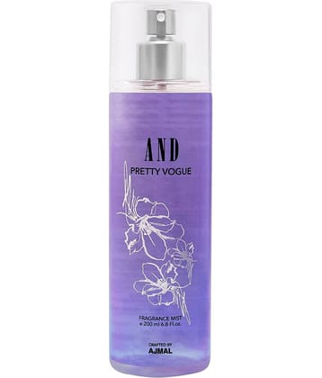 AND Pretty Vogue BodyMist Perfume 200ML Long Lasting Spray Gift For Women Crafted by Ajmal Pack of 1