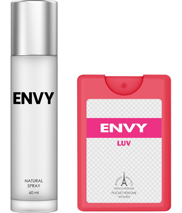 Envy Women Perfume & Luv Pocket Perfume Combo Deodorant Spray for Women 78 ml ( Pack of 2 )