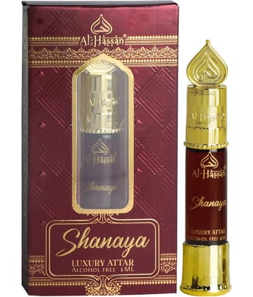Al - Hassan Shanaya Attar For Men & Women Alcohol-free ittar Roll on 6 ml (Pack of 1)