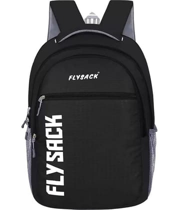 FLYSACK Black PU Backpack ( 30 Ltrs )