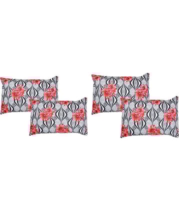 Handloomwala - Pack of 4 Cotton Floral Standard Size Pillow Cover ( 68.58 cm(27) x 43.18 cm(17) ) - Multi