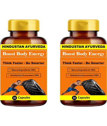 Hindustan Herbal BOOST BODY ENERGY 60 no.s Vitamins Capsule Pack of 2