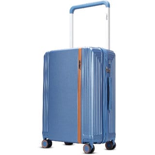 Timus Starlite 68 cm Premium Wide Handle Polycarbonate Trolley Bag (59L) with TSA Lock - Blue
