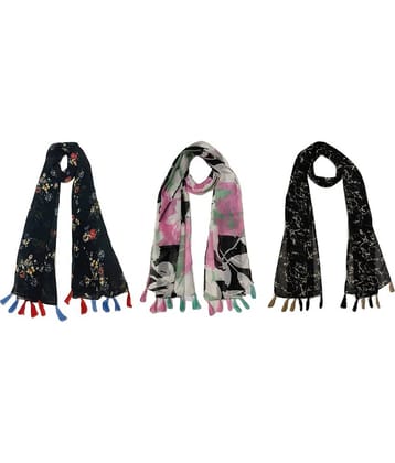 stolevilla Multi Printed Poly Cotton Yarn Stoles