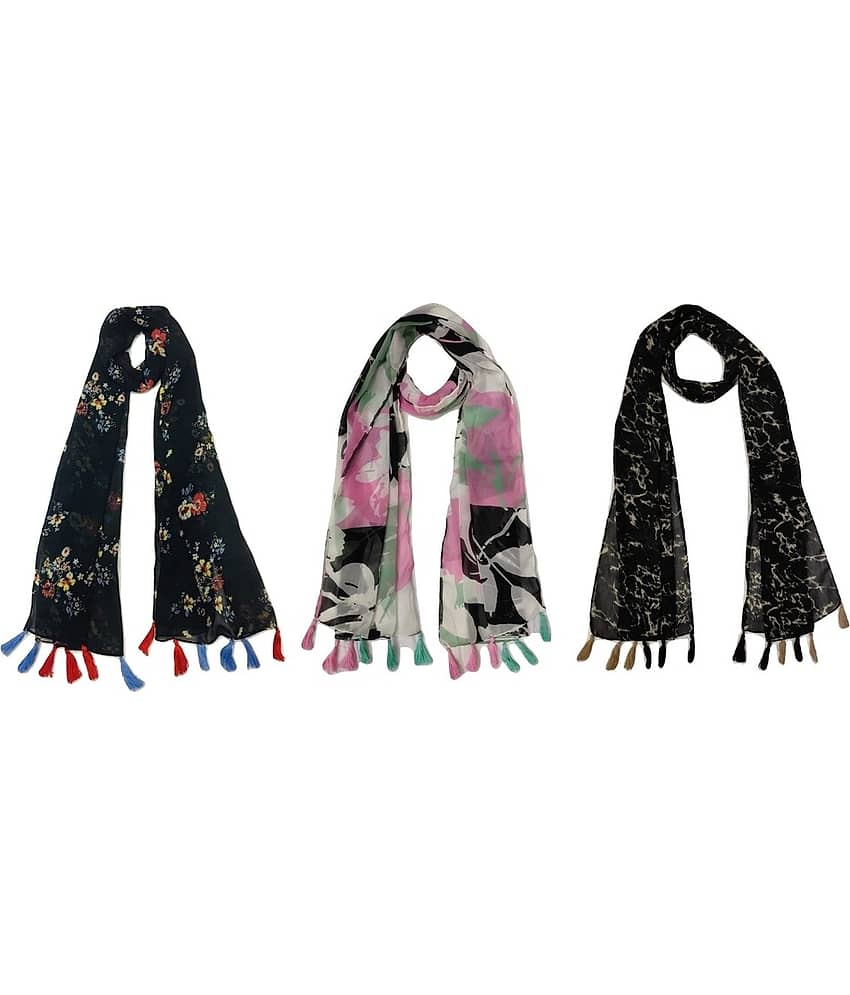 stolevilla Multi Printed Poly Cotton Yarn Stoles