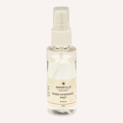 Amaryllis Pure Rose Hydrosol Facial Mist (100ml) | Natural Toner & Pore Tightener | Hydrating Skin Refresh