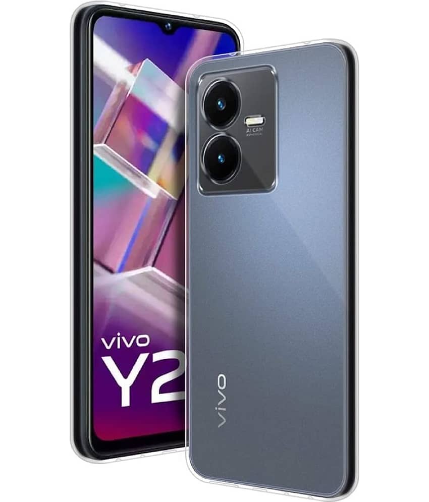 Case Vault Covers - Transparent Silicon Silicon Soft cases Compatible For Vivo Y22 ( Pack of 1 )