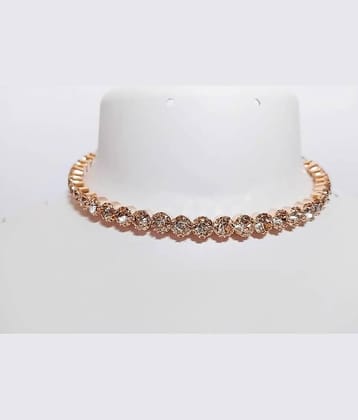 Rhosyn Rose Gold Alloy Necklace Set ( Pack of 2 )