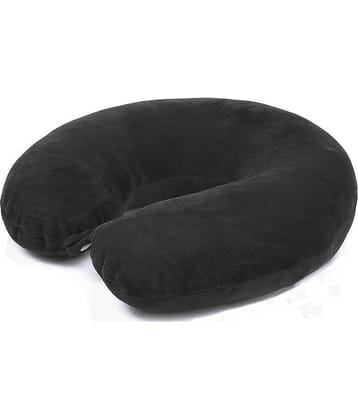JUZZII Black Neck Pillow ( Pack of 1 )