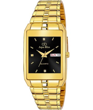 AQUA BLISS - Gold Stainless Steel Analog Men's Watch