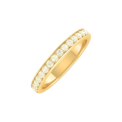 HALF PAVE RING - 18K GOLD PLATED-5/6