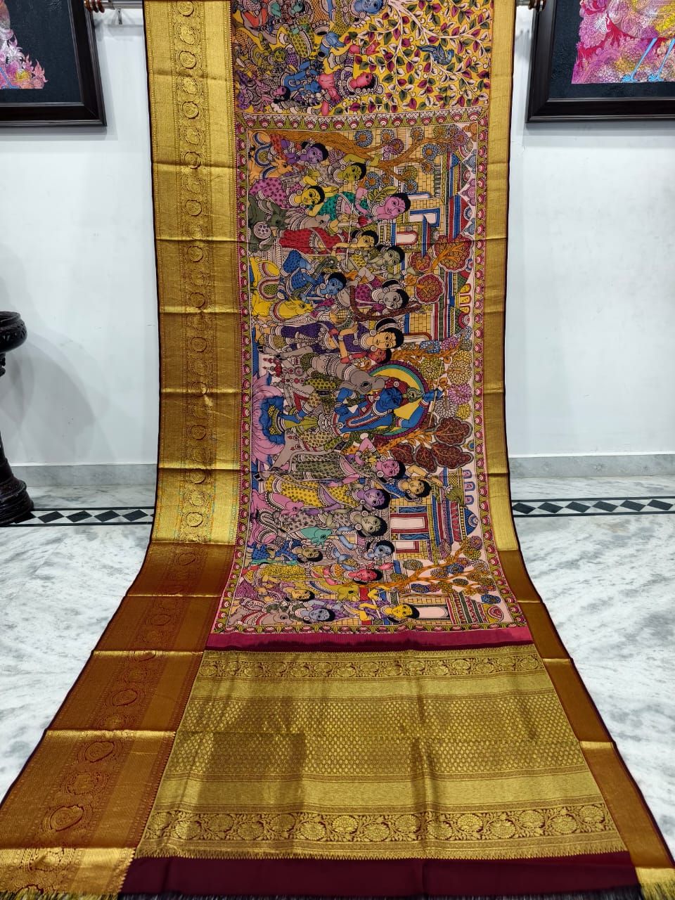 Kalahasti Kalamkari on Kanchi Style 10-Kanchi Style