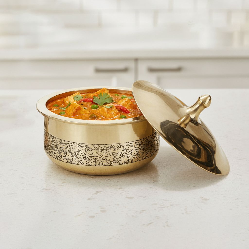 Bronze Handi Cookware, Height : 5 Inch (BCMAS211 C) - Pooja Needs | Buy online on ZillyBuy