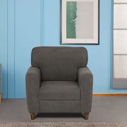 Utopia Grey Fabric 1 seater sofa
