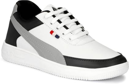 Latest Trendy Men Casual Sneaker Shoes, Casual Shoes For Men's and Boys Color - White, Size - 7