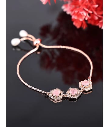 Sunhari Jewels Pink Bracelet ( Pack of 1 ) - None