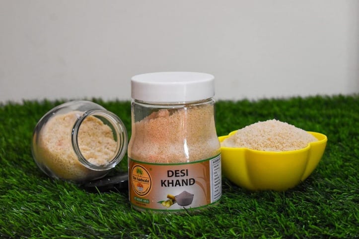 The Gudwala Jaggery | Pure & Natural, No Chemicals | Organic Immunity Booster Sweetener (Pack Of 1, Desi Khand)