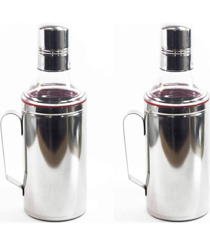 AKG - Steel Silver Oil Container ( Pack of 1 )