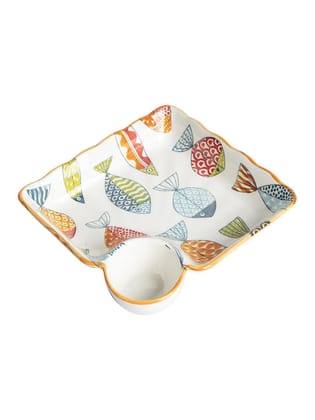 Market99 Round Ceramic Serveware Plates