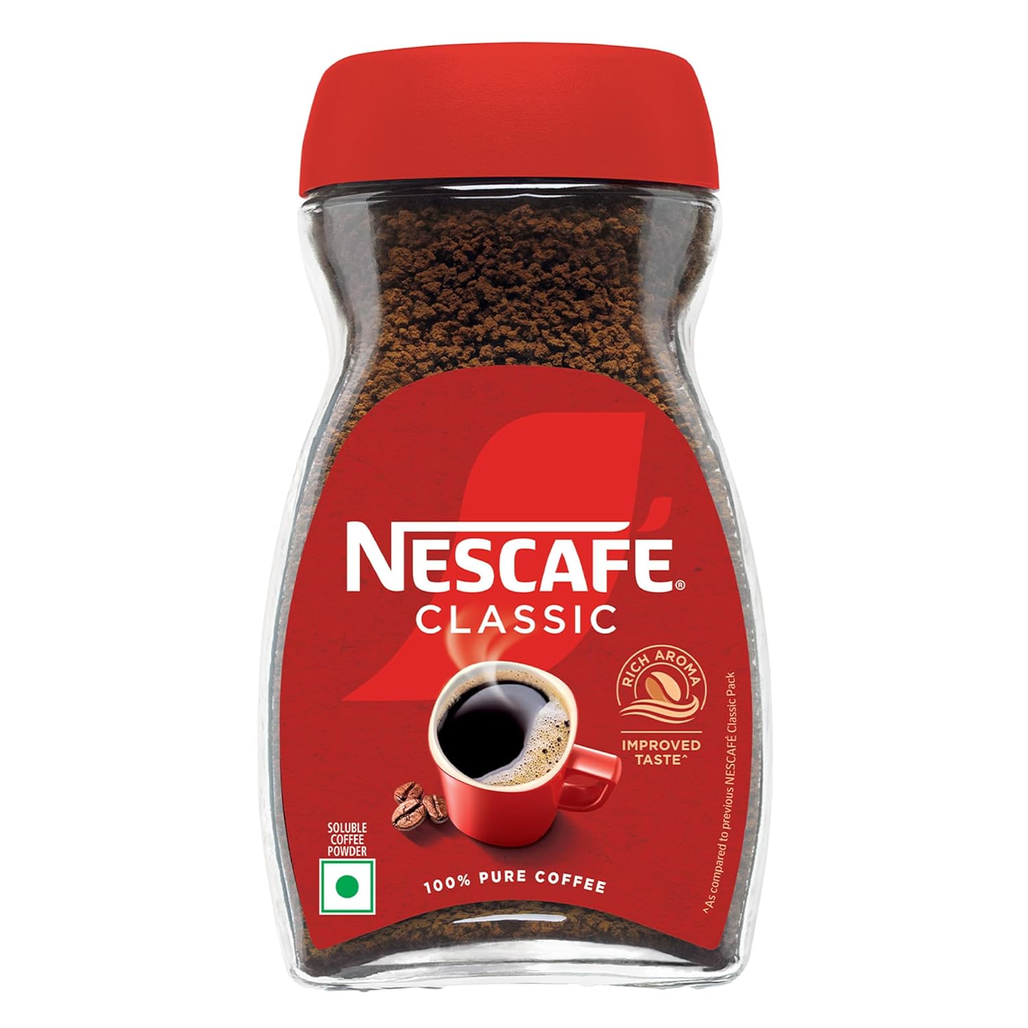 NESCAFE Classic Instant Coffee Powder | Great start to your morning | 100% Pure Coffee | 24gm