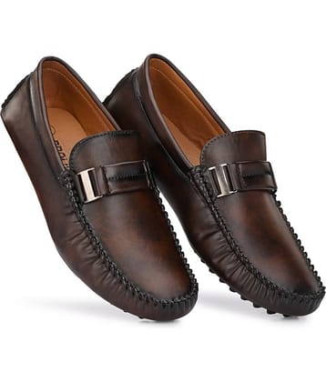 Prolific - Brown Men's Slip On Formal Shoes