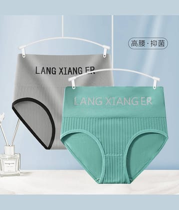 Flenzy Pack of 2 Nylon Hipster For Women ( Multicolor4 )