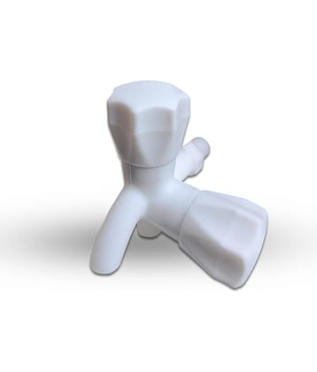 POLO TWO WAY BIB COCK Plastic (ABS) Toilet Tap (2 in 1 Cock)