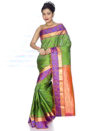 Elegant Green Kanchipuram Silk Saree