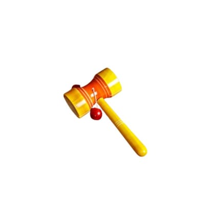 Wooden Damaru Rattle
