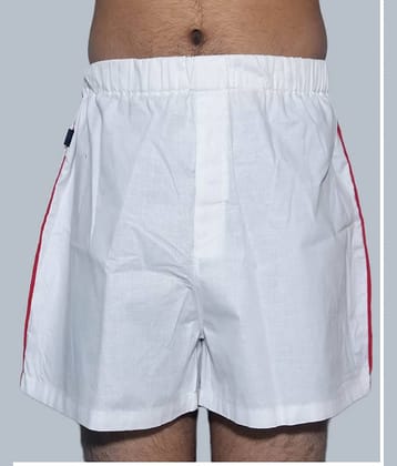 DESHBANDHU DBK Pack of 1 Cotton Briefs For Men's ( White )