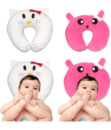 JUZZII Set of 2 Multi-Colour Velvet Kids Fibre Filled Pillow