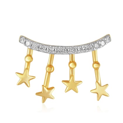 Senco Gold 18K Yellow Gold Starry Kids Diamond Pendant (Gold Weight -  1.1 g / 0.09 Ct / HI-SI)
