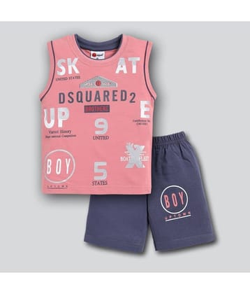 Mars Infiniti Pack of 1 Boys Cotton T-Shirt & Shorts Set ( Mustard )