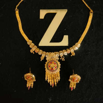 ZEVAR I One Gram Gold Plated Jewellery Set