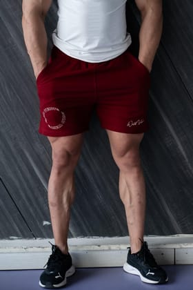 LEGACY WILD VERVE FLEX SHORTS: SIGNATURE EDITION (MEHROON)-S