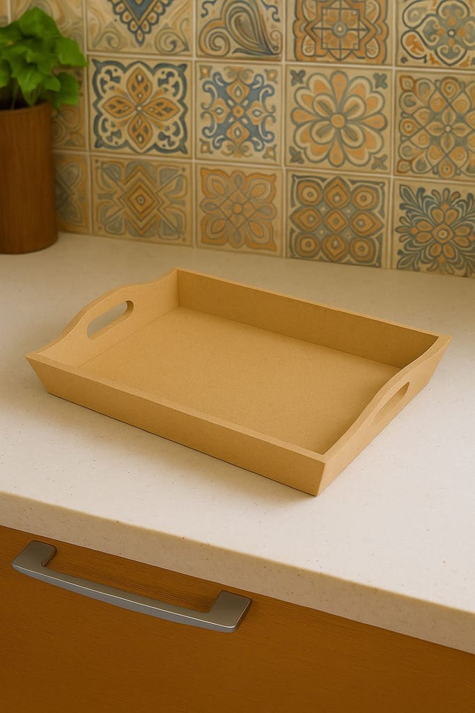 Dbeautify's DIY Rectangular MDF Serving Tray