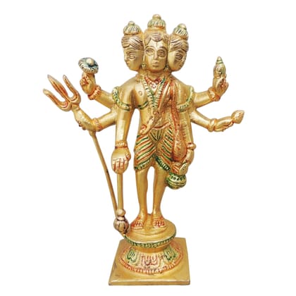 Brass Dattatreya Ji Decorative Statue, Height : 6.7 Inch (BSMAS969 C)