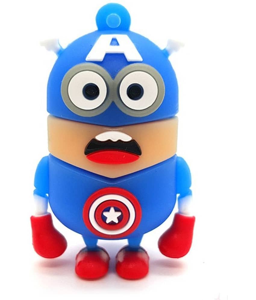 Pankreeti PKT484 Cute Minion Captain America 16GB USB 2.0 Fancy Pendrive Pack of 1